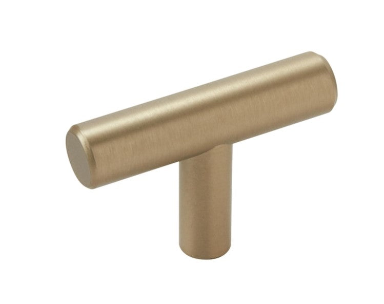 Bap Pulls 1-5/16-in Golden Champagne Bar Contemporary Cabinet Knob (10-Pack)