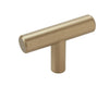 Bap Pulls 1-5/16-in Golden Champagne Bar Contemporary Cabinet Knob (10-Pack)