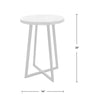 22 in. Miller Weathered Tan Rustic Wood Table EJ834
