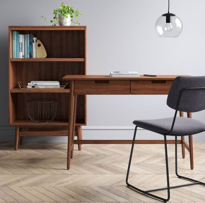 Ellwood Wood Writing Desk with Drawers