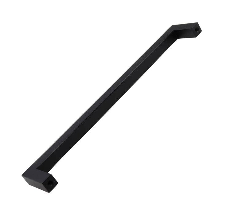 7-9/16 in. Matte Black Solid Square Slim Cabinet Drawer Bar Pulls (10-Pack)