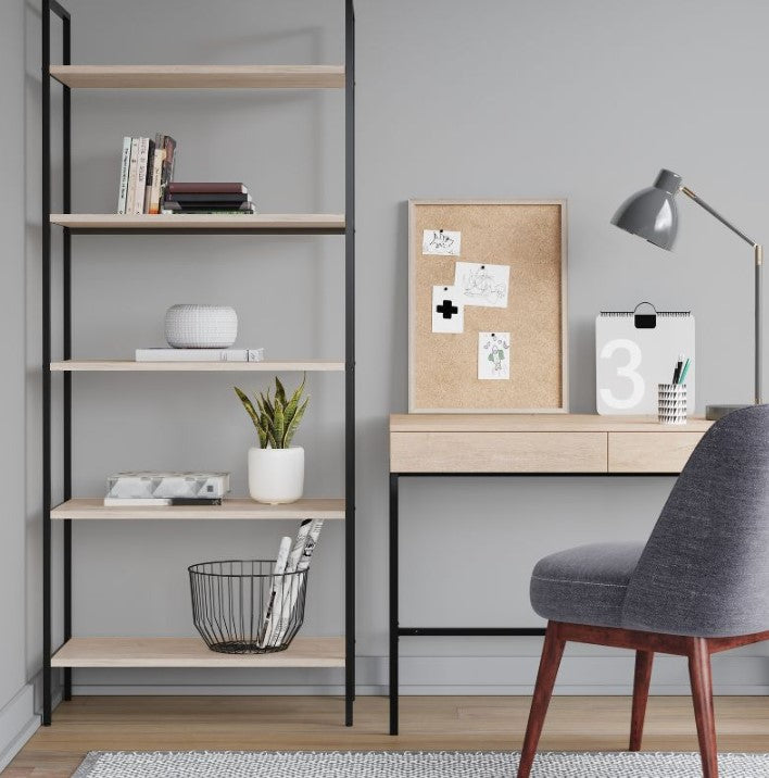 72" 5 Shelf Loring Ladder Bookshelf