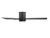 Axis 52 in. LED Indoor/Outdoor Bronze 3-Blade Smart Flush Mount Ceiling Fan with 3000K Light Kit and Remote Control