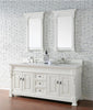 Brookfield 72 in. W Bath Vanity in Bright White with Quartz Vanity Top in Classic White with White Basin pc313