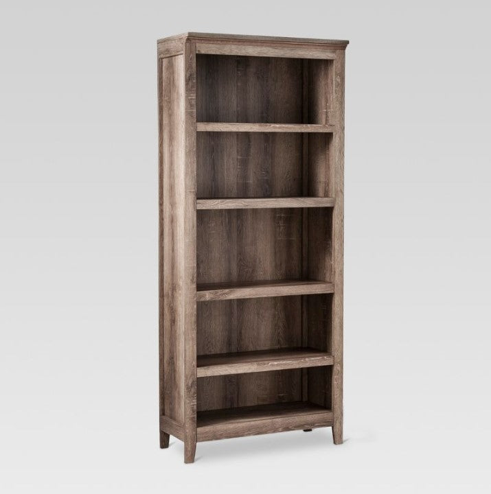 72" Carson 5 Shelf Bookcase