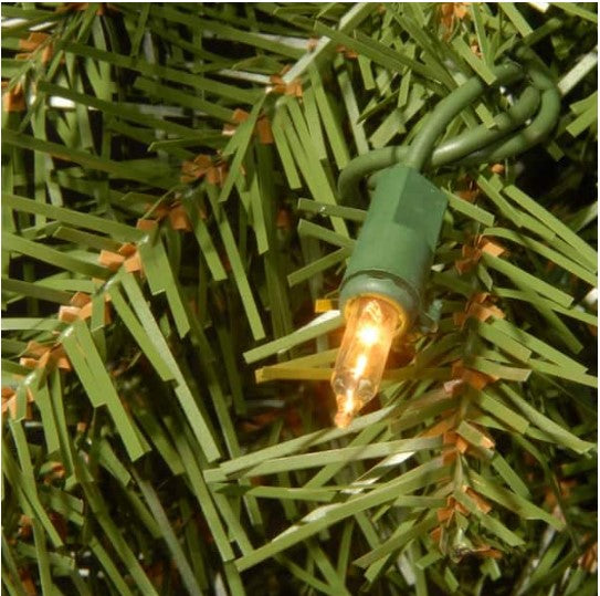 9 ft. Norwood Fir Garland with Battery Operated Dual Color LED Lights
