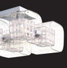 4-Light Chrome  Ceiling Semi-Flush Mount Fixture AH122/AH144/AH181