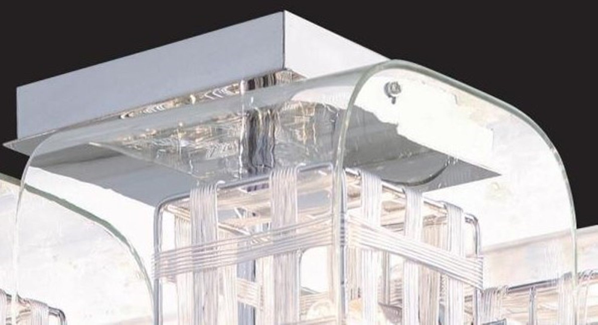 4-Light Chrome  Ceiling Semi-Flush Mount Fixture AH122/AH144/AH181