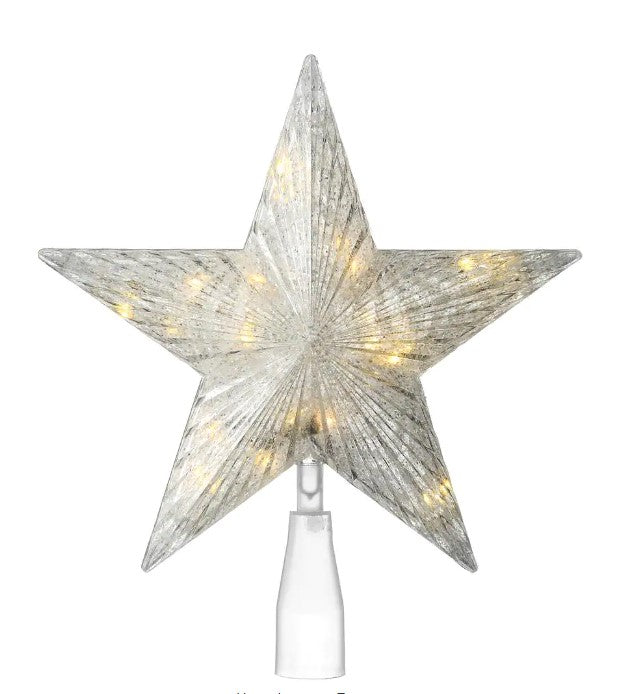 10 in. Star Tree Topper with 20 Dual Color LED Lights
