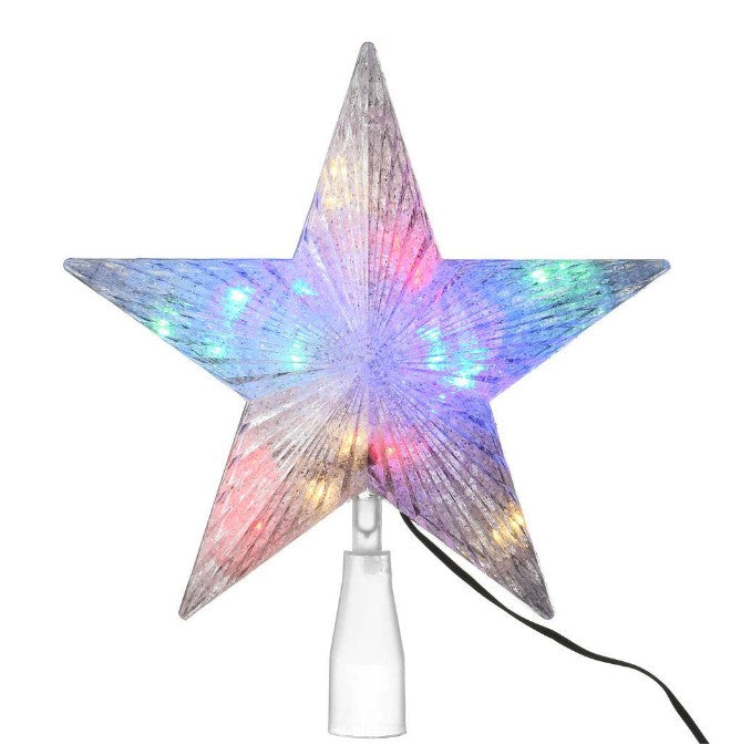 10 in. Star Tree Topper with 20 Dual Color LED Lights