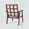 Grantsville Wood Frame Accent Chair with Grid Back