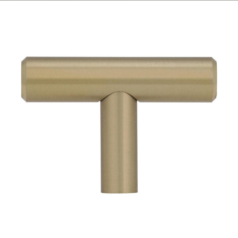 Bar Pulls - 1 5/16" T Knob in Golden Champagne, (Set of 10)