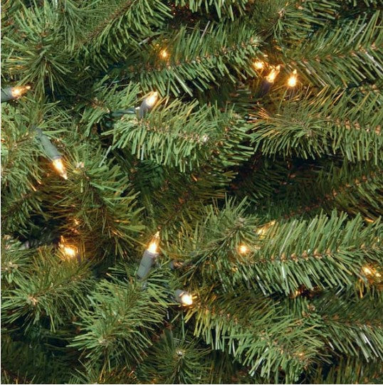 6 ft. North Valley Spruce Pencil Slim Artificial Christmas Tree with Clear Lights