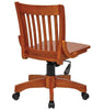 Armless Wood Banker's Chair