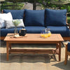 Abbington Natural Teak Wood Outdoor Coffee Table