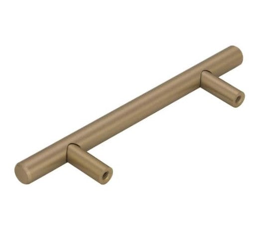 Bar Pulls 3-3/4 in. (96 mm) Golden Champagne Cabinet Drawer Pull (10-Pack)