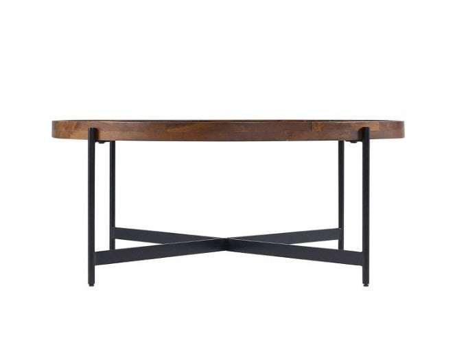42" Brookline Round Coffee Table Medium Chestnut