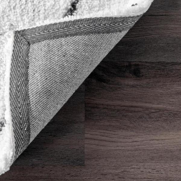 Beaulah Modern Geometric Shag Area Rug, DRug308-B2-S3