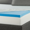 2 in. Medium No Pocket Gel Memory Foam Twin XL Mattress Topper