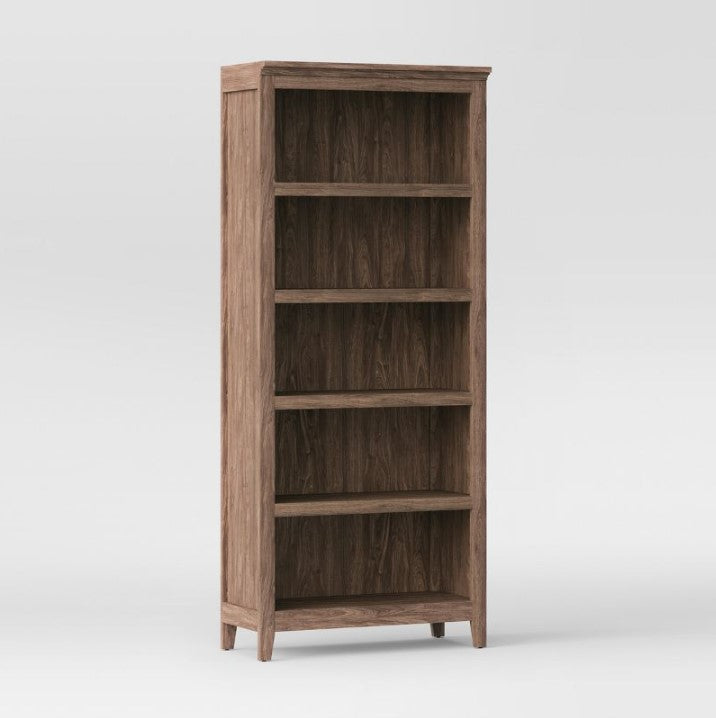 72" Carson 5 Shelf Bookcase