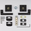 Baldwin Square Passage Door Lever Set with Contemporary Square Rosette pt552