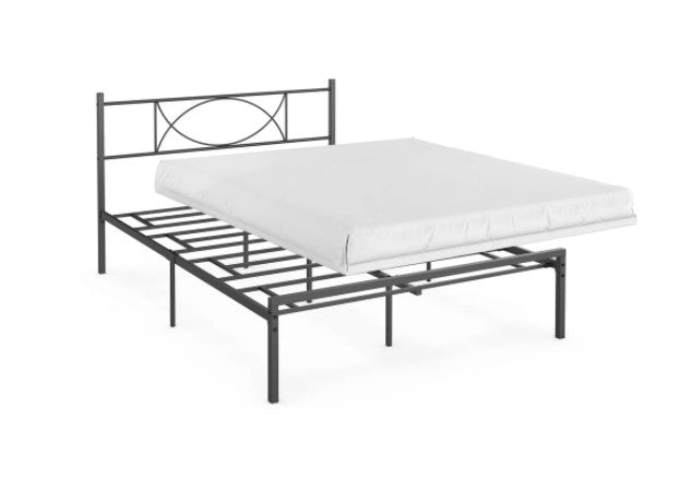 Black Full Platform Bed Frame with Headboard and 12.6 in. Storage Height