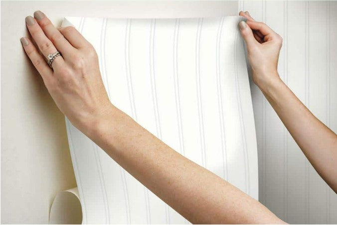 Beadboard Peel and Stick Wallpaper, 20.5in x 16.5ft
