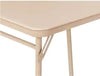 34 in. Antique Linen Vinyl Top Folding Card Table