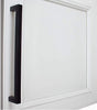 7-9/16 in. Matte Black Solid Square Slim Cabinet Drawer Bar Pulls (10-Pack)