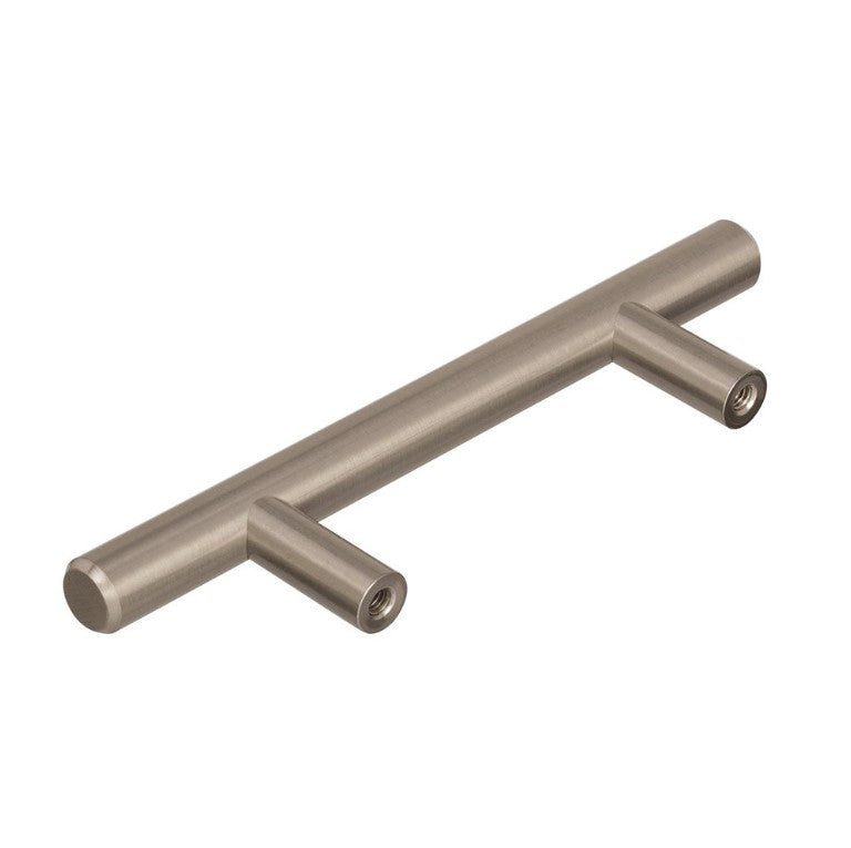 Bar Pulls - 3" Centers Carbon Steel Bar Pull in Sterling Nickel, (Set of 25)