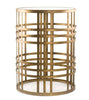 Woven Brass Side Table Brass