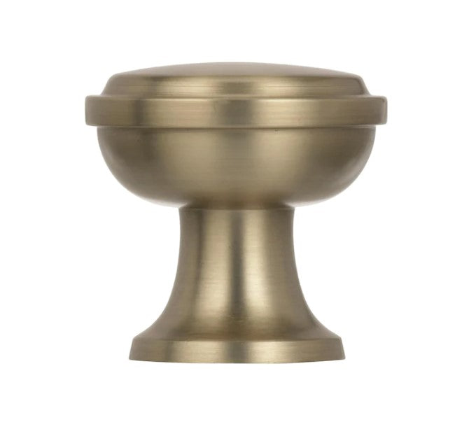Westerly 1 3/16-in Golden Champagne Round Transitional Cabinet Knob, (Set of 4)