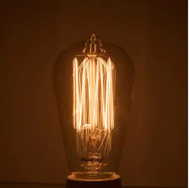 60-Watt ST18 Incandescent Light Bulb Medium Base (E26) Antique Nostalgic Thread 2200K (4-Pack)