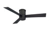 Axis 52 in. LED Indoor/Outdoor Bronze 3-Blade Smart Flush Mount Ceiling Fan with 3000K Light Kit and Remote Control