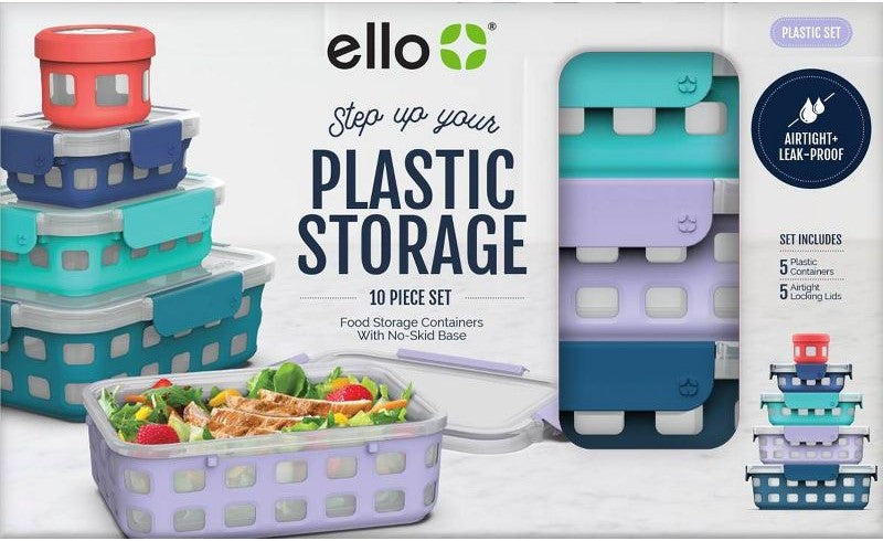 20pc Plastic Food Storage Set