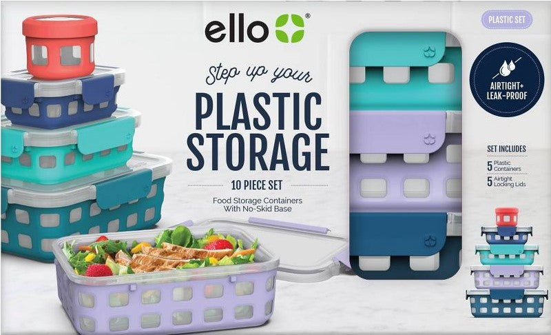 20pc Plastic Food Storage Set