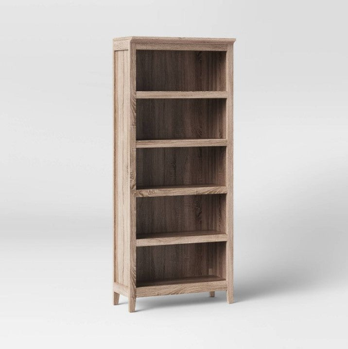 72" Carson 5 Shelf Bookcase