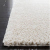 August Shag Ivory 3 ft. x 3 ft. Square Solid Area Rug