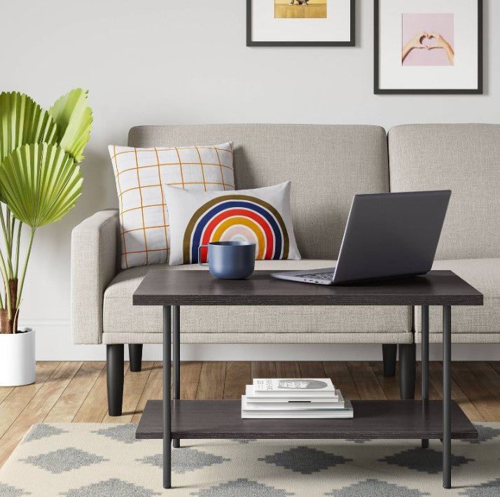 Wood and Metal Coffee Table