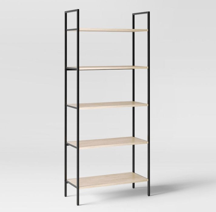 72" 5 Shelf Loring Ladder Bookshelf