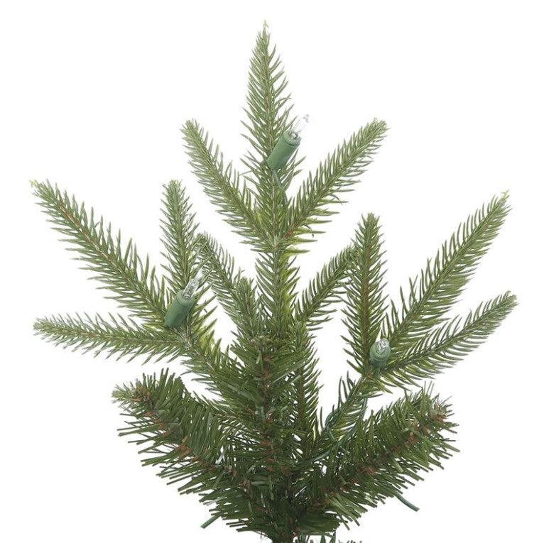 6.5ft" Plastic Bixley Pencil Fir Artificial Christmas Tree in Green