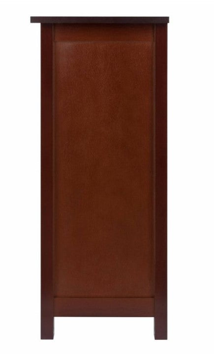 30" 3 Tier Milan Storage Shelf or Bookshelf Long Walnut