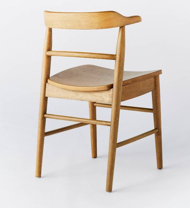 2pk Kaysville Curved Back Wood Dining Chair