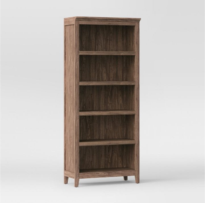 72" Carson 5 Shelf Bookcase