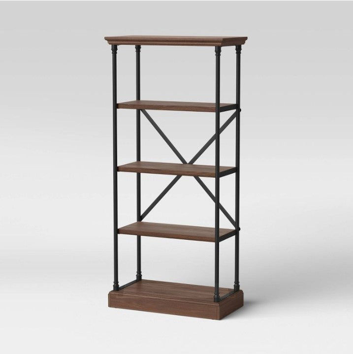 65" Conway Cast Iron Bookshelf