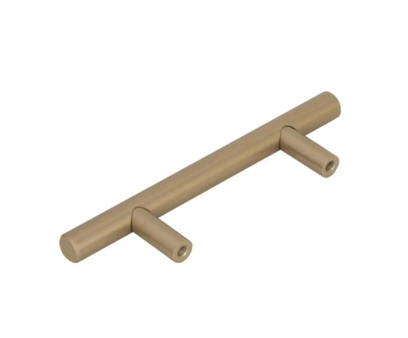 Bar Pulls 3 in. (76 mm) Golden Champagne Cabinet Drawer Pull (10-Pack)