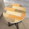 22 in. Miller Weathered Tan Rustic Wood Table EJ834