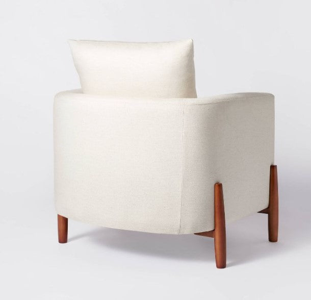 Elroy Accent Chair with Wood Legs