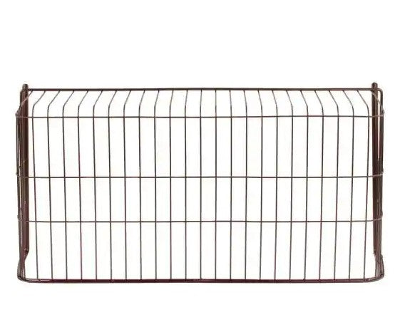 5.75 in. x 21 in. x 10.25 in. Steel Large Over the Shelf Basket in Bronze