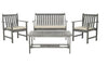 4 Piece Patio Conversation Set with Cushions